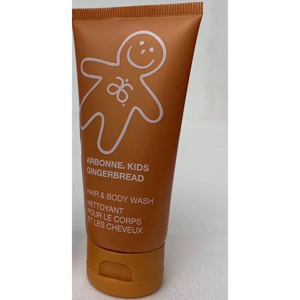 Arbonne Kids Gingerbread Cookie Hair Shampoo & Body Wash 2oz Travel Size Cleanse